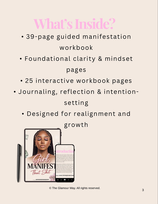 Girl, Manifest That Shit - Guided Manifestation Workbook
