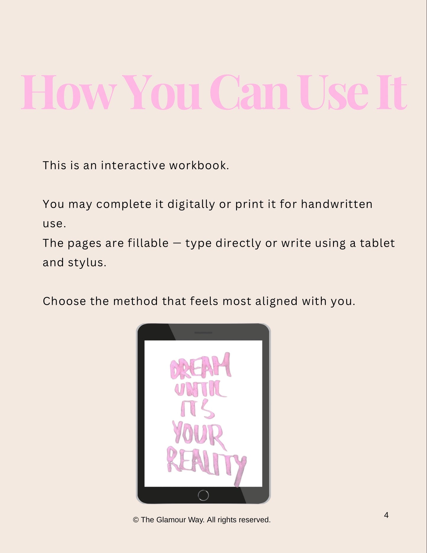 Girl, Manifest That Shit - Guided Manifestation Workbook